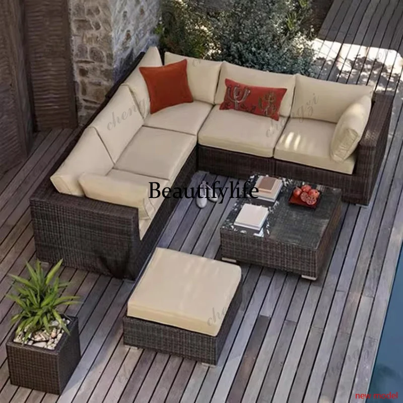Ensembles de meubles de jardin en rotin d