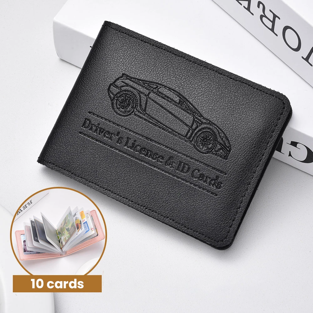 Couverture de carte fine pour permis de conduire de voiture, Document de conduite de voiture, étui pour carte de crédit, couverture de permis de conduire, porte-monnaie de voyage