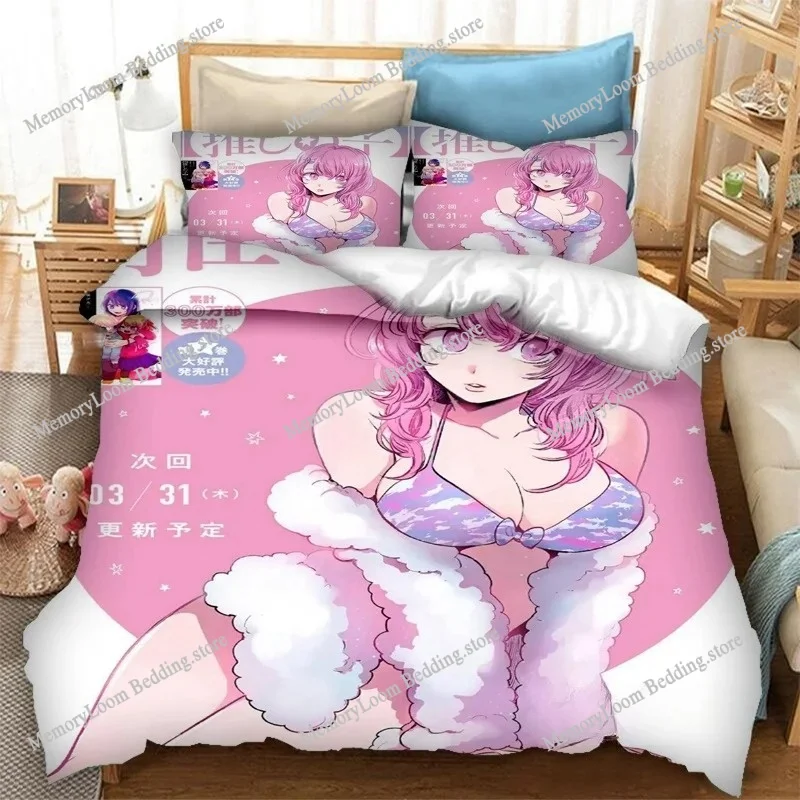 Anime OSHI NO KO 3D impression ensemble de literie housses de couette taies d