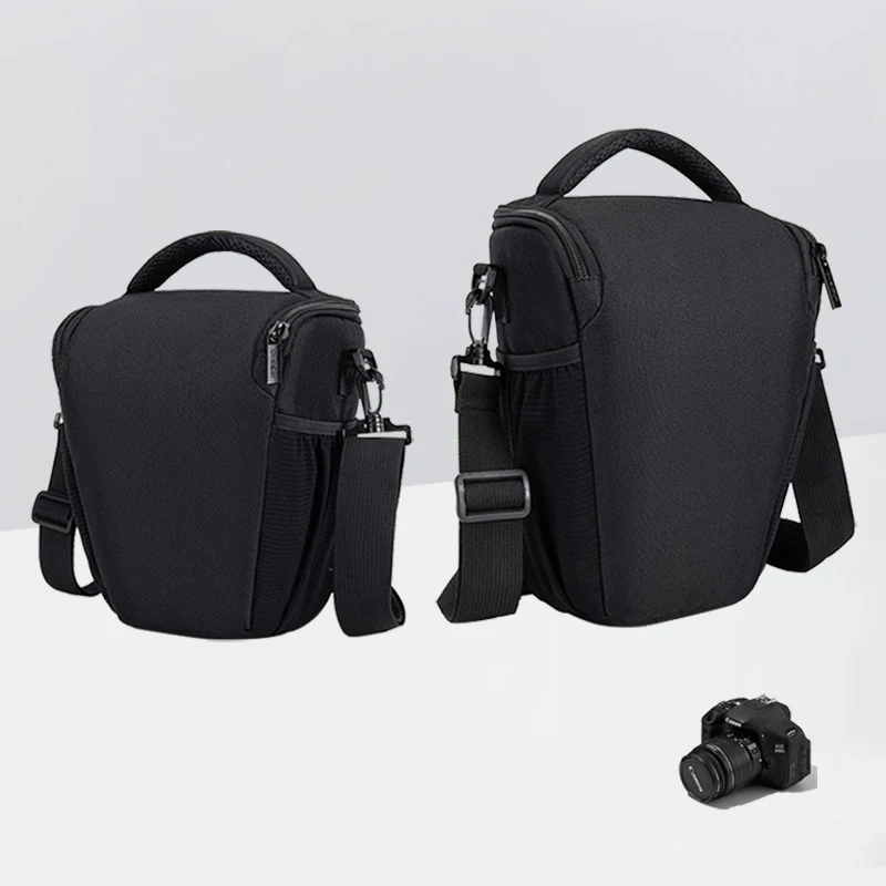 Sac pour appareil photo numérique DSLR, sac à bandoulière en nylon, sac pour équipement photographique, sac triangulaire pour appareil photo numérique Micro Single pour Nikon Canon Sony