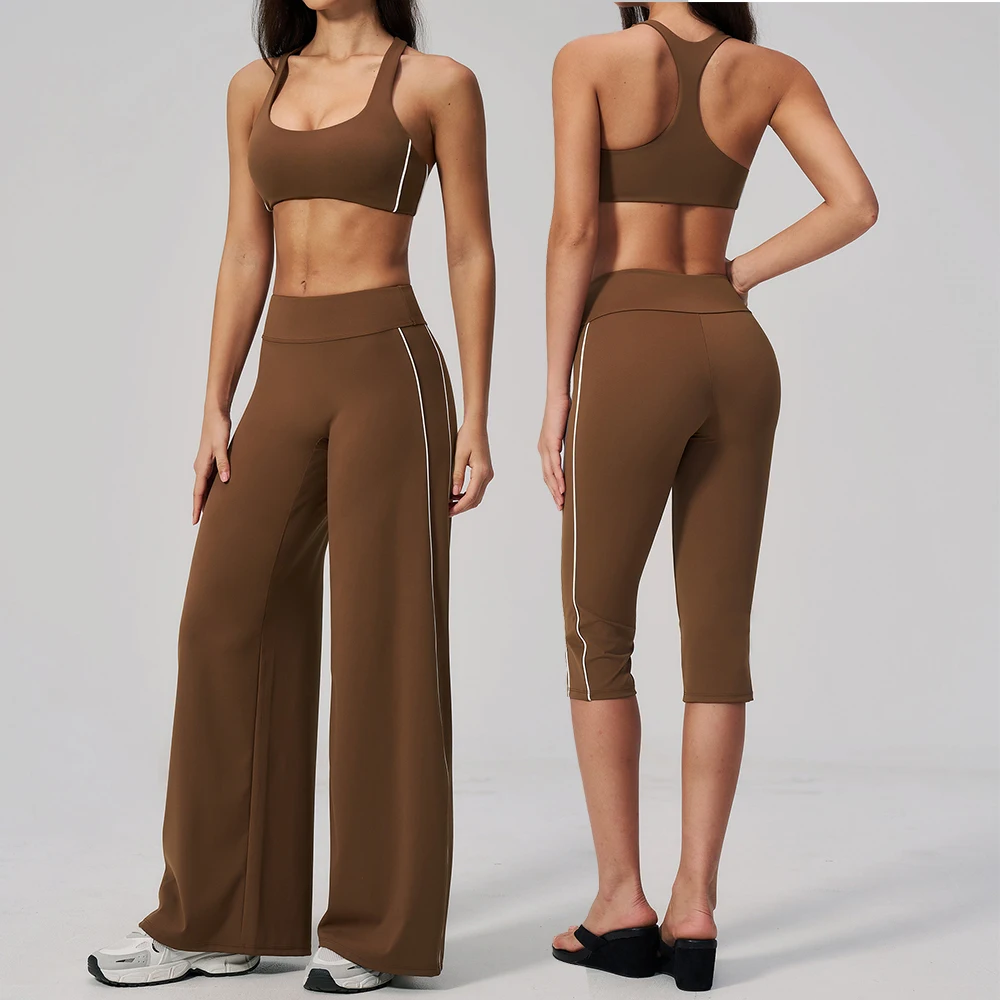 Ensemble de sport 2 pièces pour femme : survêtement de yoga, tenue de gym, vêtements de course et d'entraînement, soutien-gorge de sport, vêtements athlétiques, vêtements de yoga, vêtements de sport