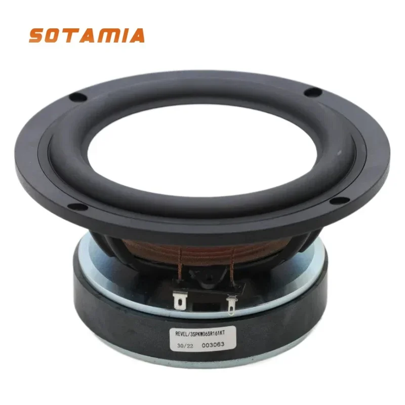 SOTAMIA 1 pièce Haut-parleur audio 6,5 pouces 4 ohms 200W DCC avec bassin en céramique, cadre en aluminium, enceinte bibliothèque HIFI pour M126be