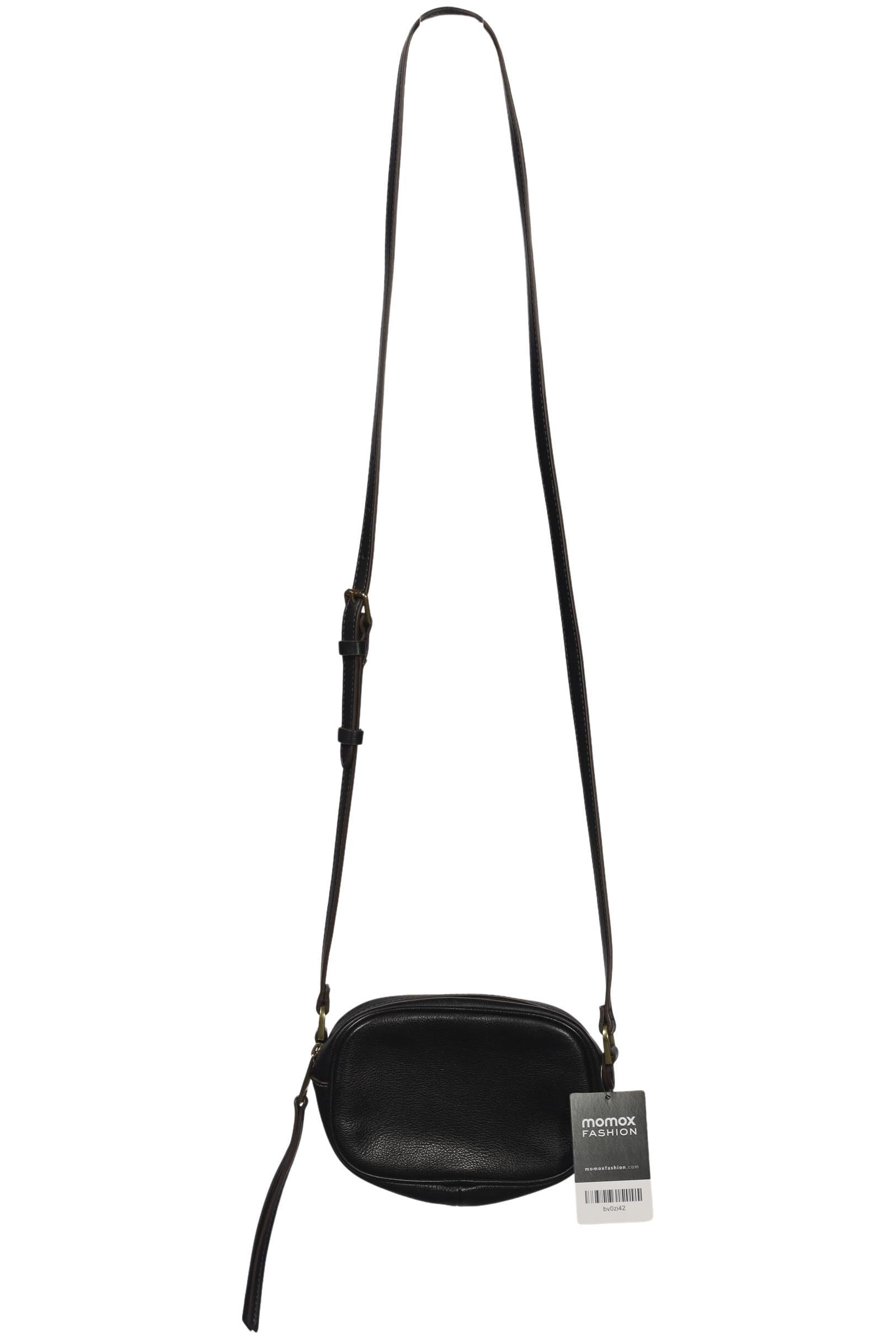 Fossil Damen Handtasche klein Leder, Gr. , Schwarz, Leder