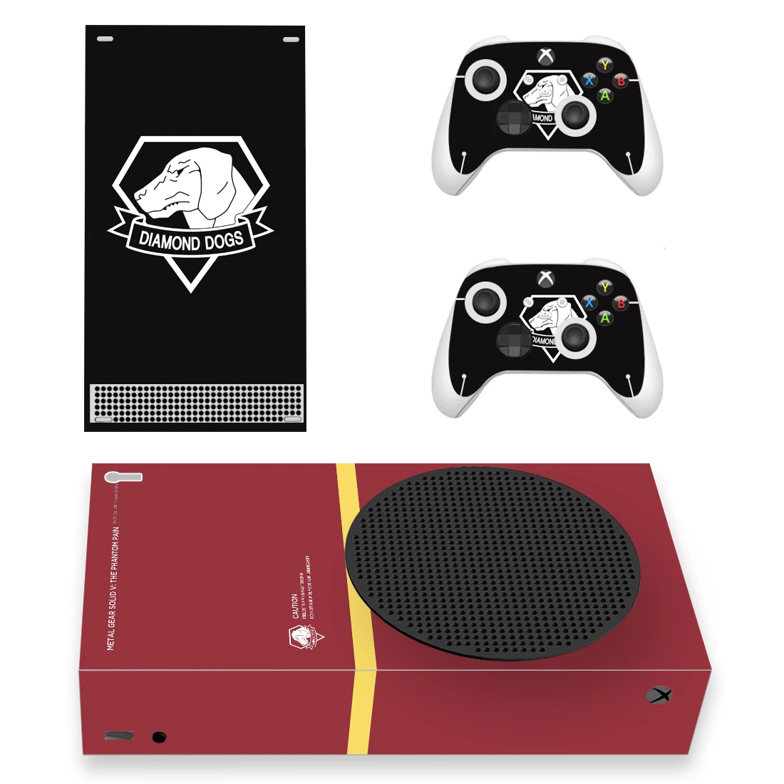 Metal Gear Solid V Skin Sticker Decal Cover for Xbox Series S Console and 2 Controllers Xbox Series Slim Skin Sticker Vinyl