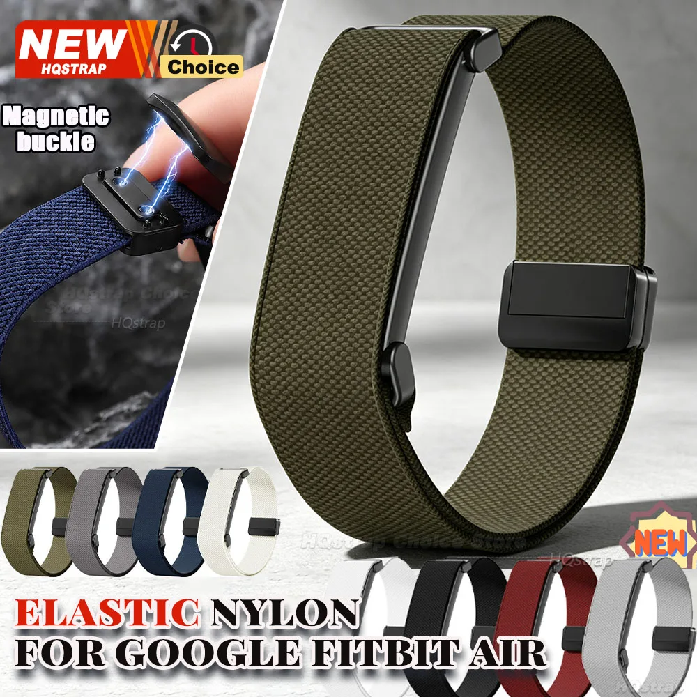 New Magnetic Bands for Google Fitbit Air Strap Nylon Loop Sport Replacement Bands for Fitbit Air Comfortable Elastic Bracelet