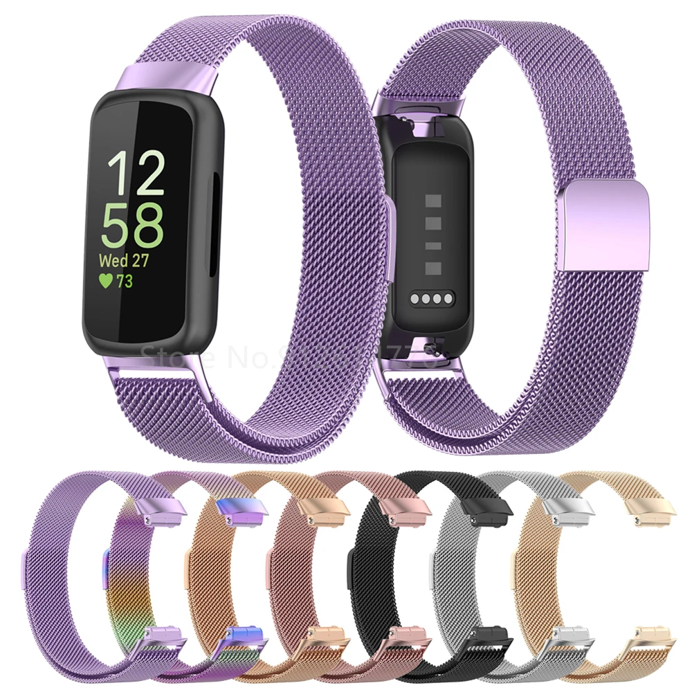 Metal Magnetic Band For Fitbit inspire 3 Replacement Watch Strap Bracelet For Fitbit inspire3 Milanese Loop Wristband Correa