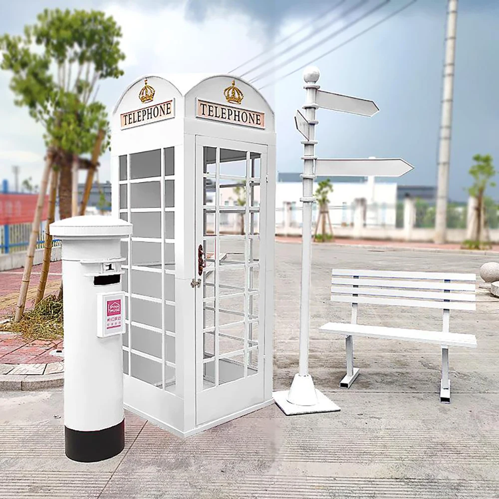 Hot Sale Telephone Booth London Retro 360 Telephone Booth Handmade Craft For Wedding Party