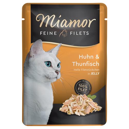 24 x 100 g Miamor Katzenfutter nass, Huhn & Thunfisch