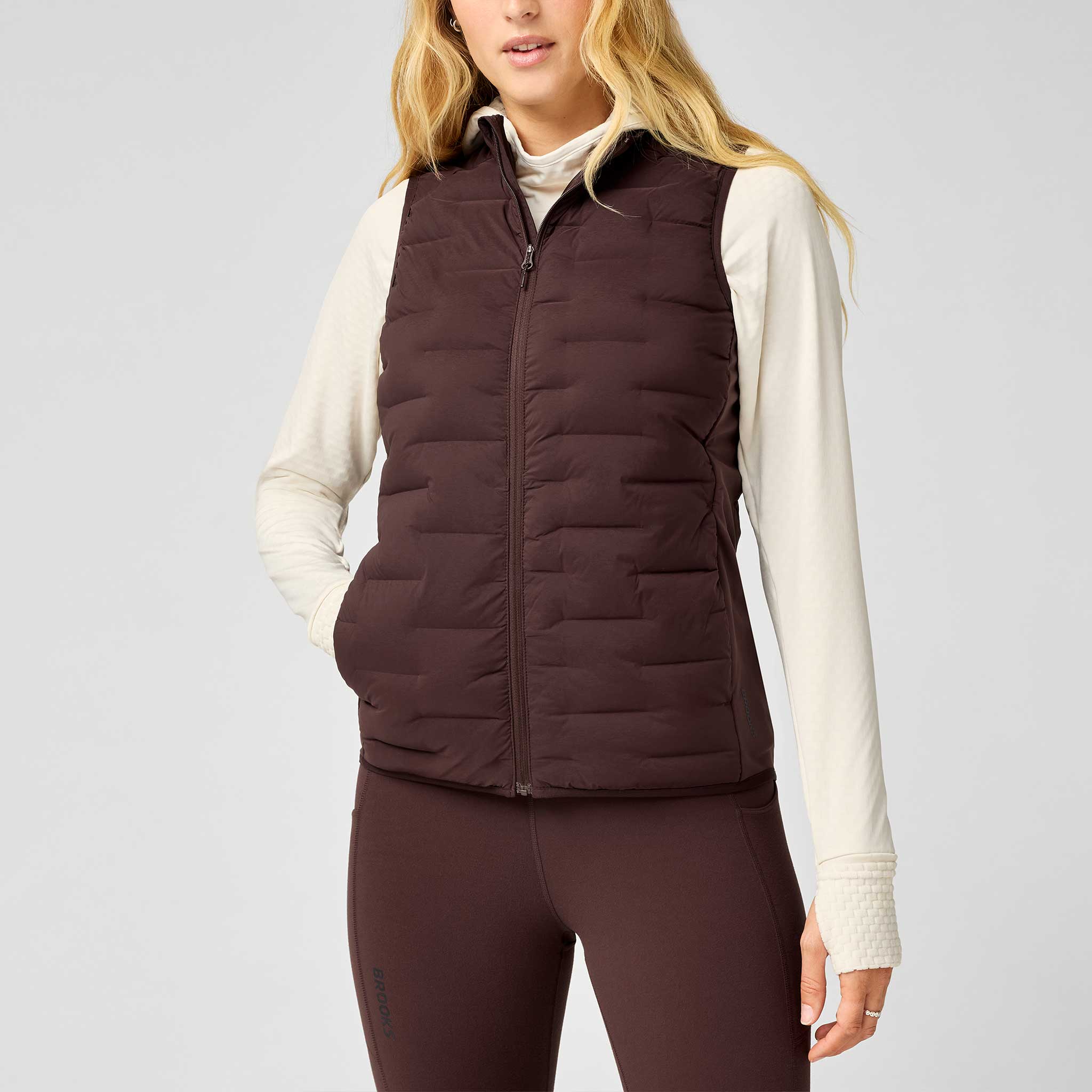 Brooks Momentum Thermal Vest Women's Running Apparel Cocoa