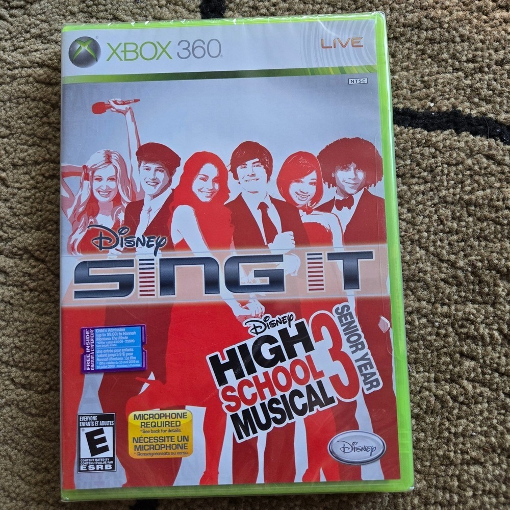 Disney Video Games & Consoles | Disney Sing It & High School Musical 3 Senior Year Xbox 360 Game Bundle Sealed | Color: Green/Red | Size: Os