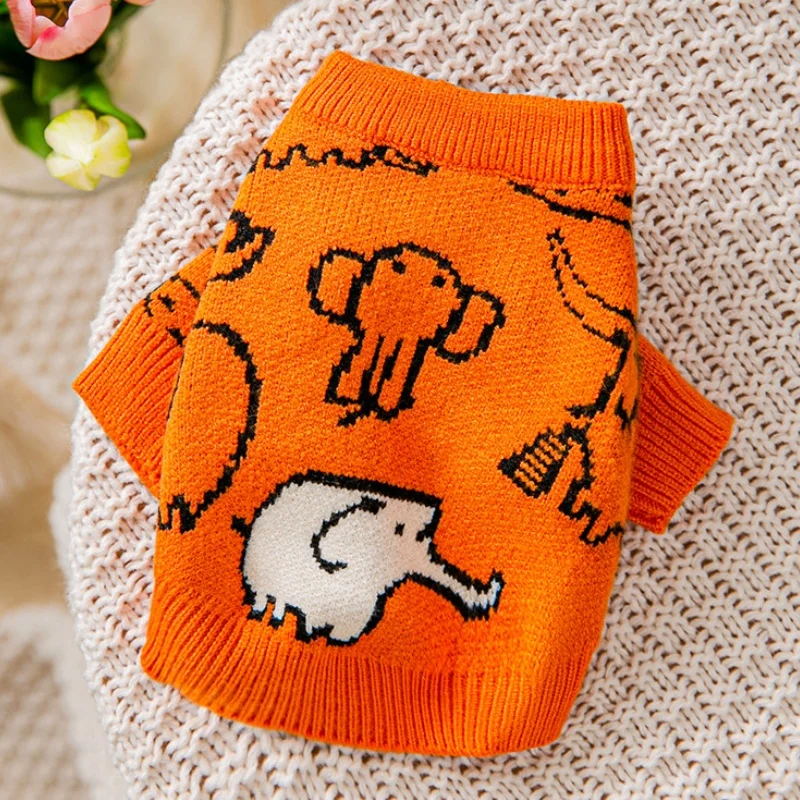 Winter Hund Pullover für kleine Hunde niedlichen Tier Hund gestrickt Pullover weiche warme Welpen Kleidung Mode Katze Pullover Haustier Hund liefert