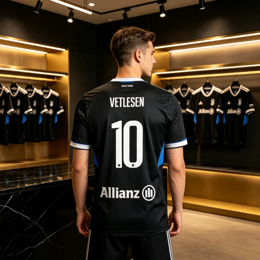 Nouveau maillot de football domicile Brugge unisexe imprimé en 3D pour l'été 2026-27, à manches courtes, confortable, à séchage rapide, pour la famille et les enfants.