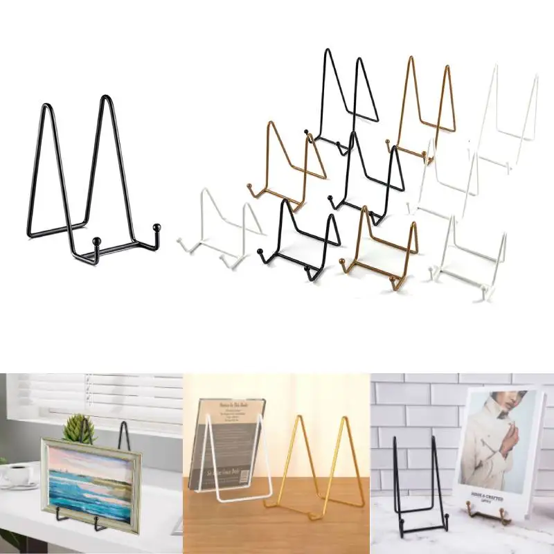 Supports de plaque métallique, 1 pièce, présentoir d