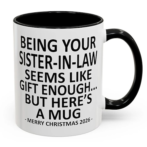 Mug en céramique cadeau de Noël 2026, avec l