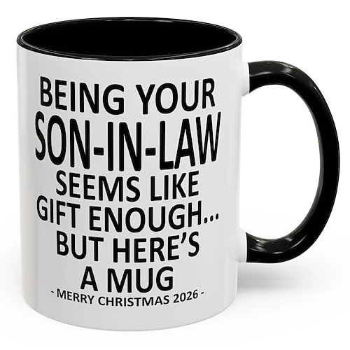Mug en céramique cadeau de Noël 2026, avec l