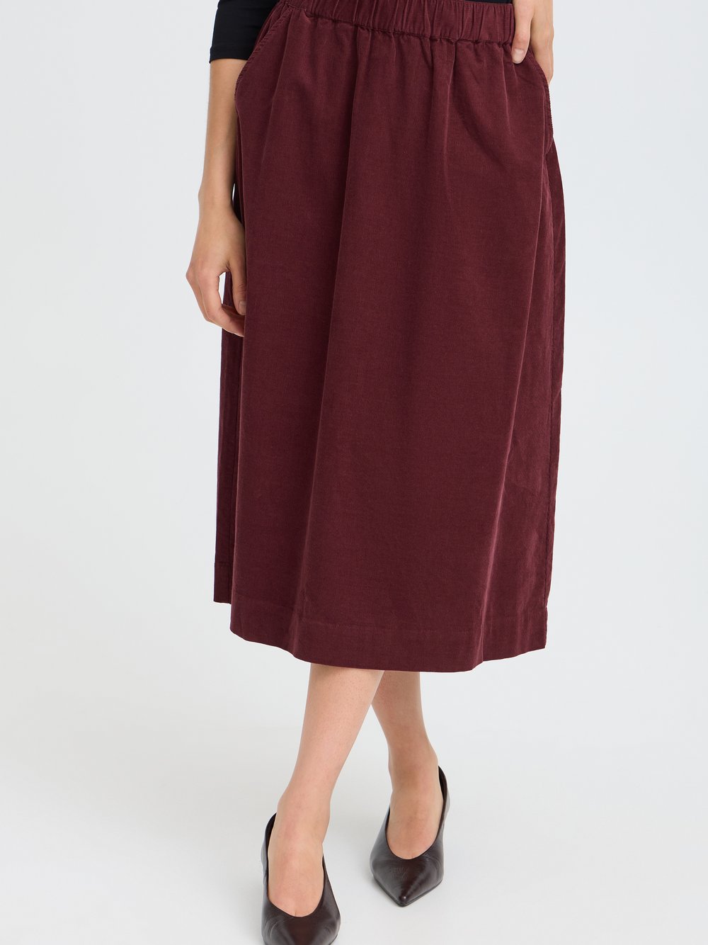 fransa Freizeitrock FRCORY Normale Passform Damen bordeaux, S