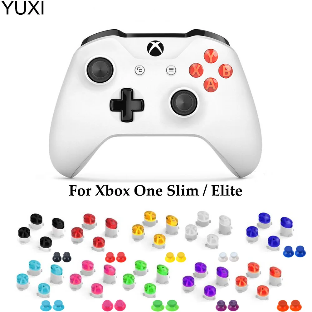 YUXI 1Set ABXY Buttons Set For Xbox One Elite/Xbox Slim/Xbox Controller Accessories Replacement Buttons