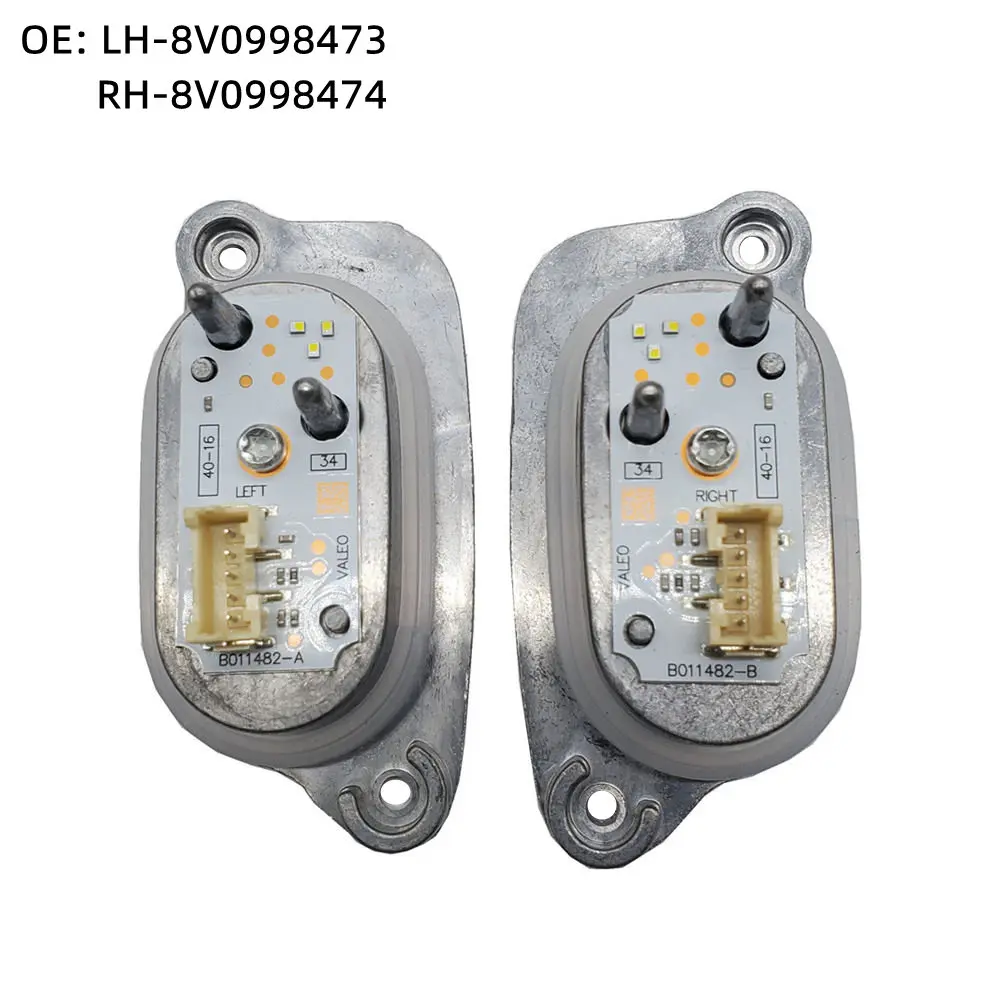 NOUVEAU Phare Xénon AUDI A3, Feux de Jour DRL, Lumière LED, OE # 8V0998473 8V0998474 Pour AUDI A3 S3 2017 2018 Accessoire de voiture