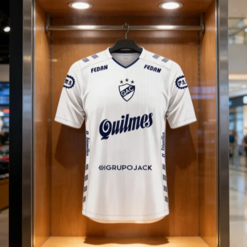 Maillot de football léger et doux à séchage rapide pour toute la famille, imprimé en 3D, domicile, Argentine Quilmes 2022, pour adultes et enfants