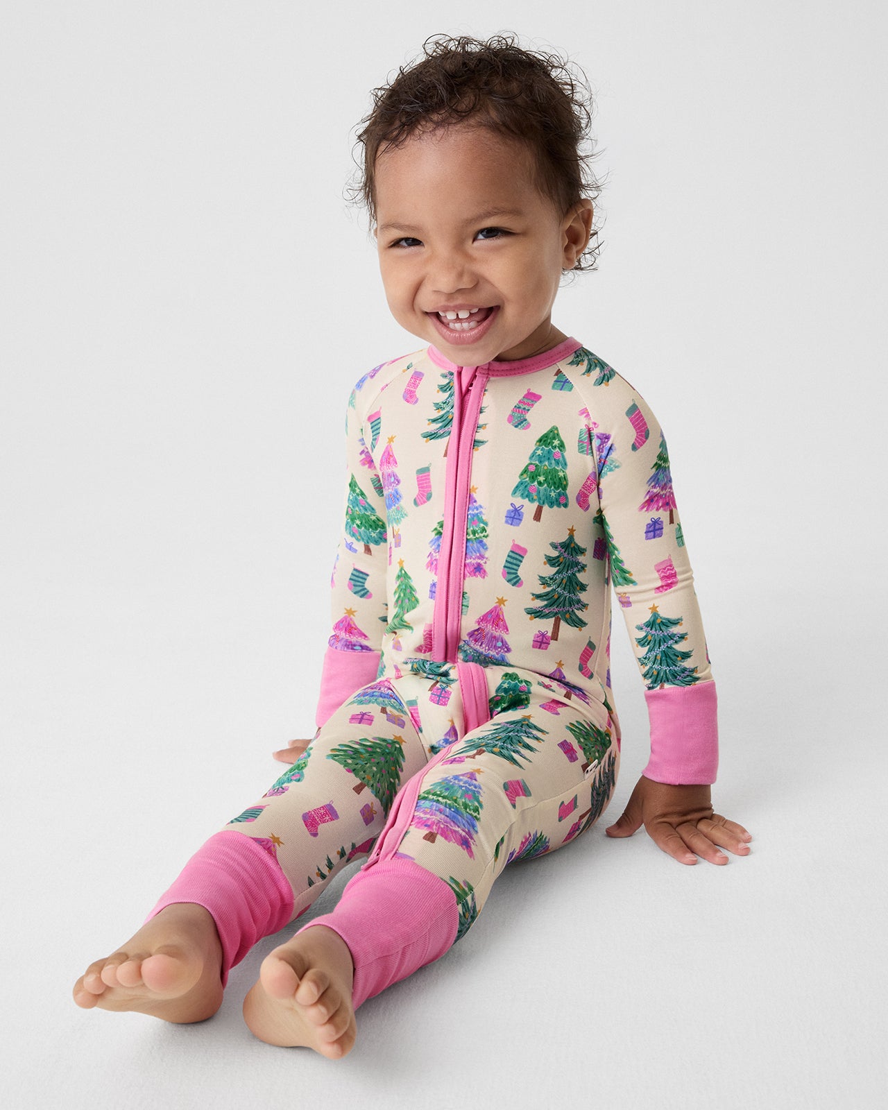 Joyful Traditions Pink Zippy - 0-3 months
