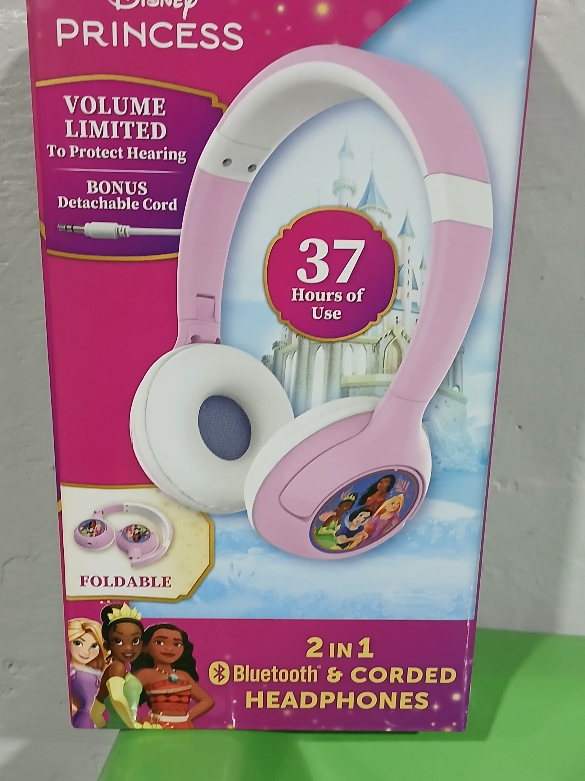 Disney Headphones | Disney Princess Pink And White On-Ear Bluetooth & Corded Headphones | Color: Pink/White | Size: Os