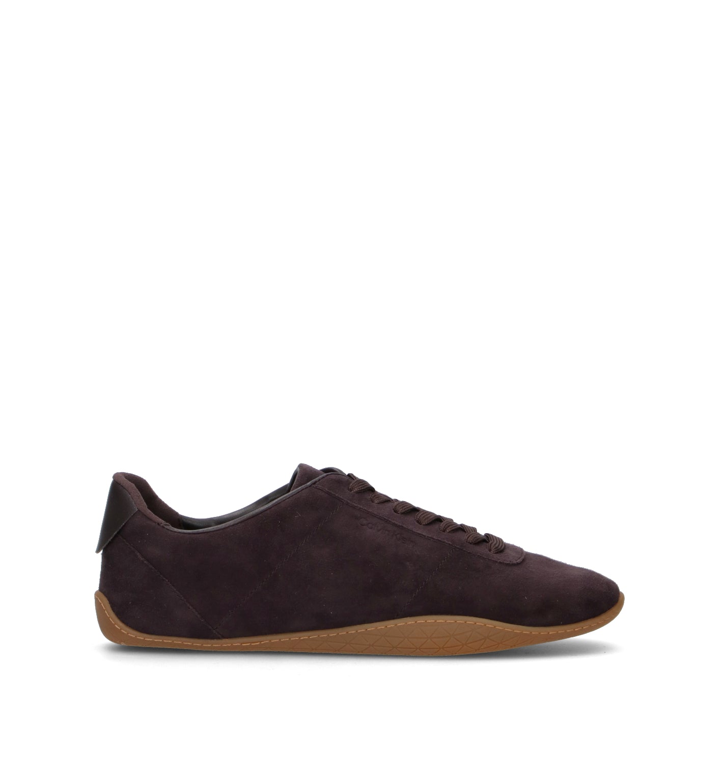 CALVIN KLEIN Sneaker donna marrone in suede