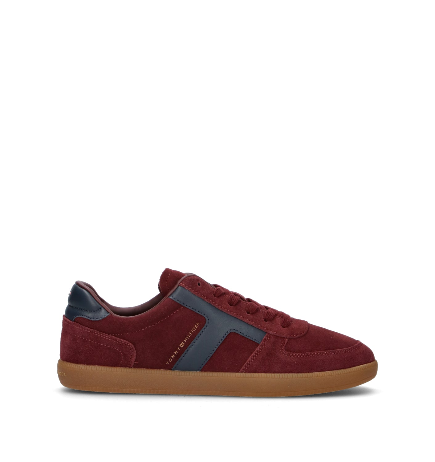 TOMMY HILFIGER Sneaker uomo bordeaux in suede