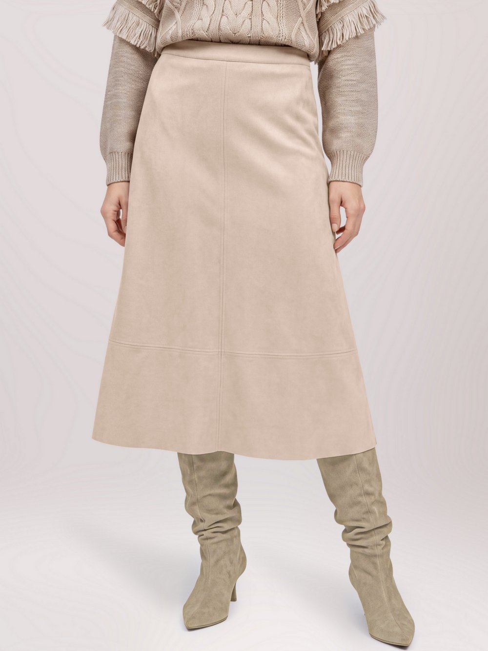 Betty & Co Midirock Damen beige, 42