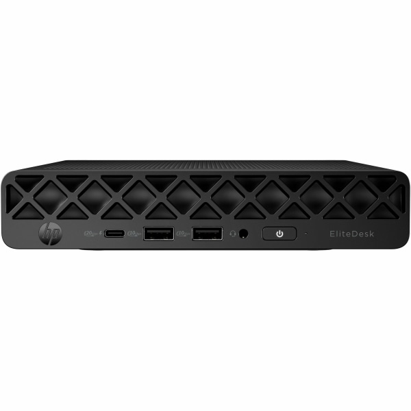 HP EliteDesk 8 G1i Mini PC, Intel Core Ultra 5 235T, vPro Technology, 32 GB, 512 GB PCI Express NVMe SSD, Jack Black, D32P7UTABA