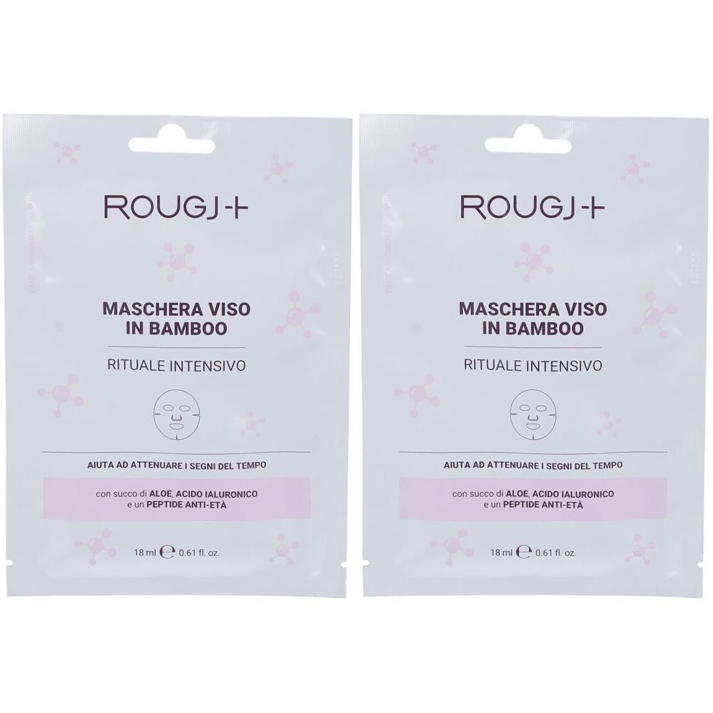 Rougj+ Maschera Viso Bamboo Rituale Intensivo 2x18 ml
