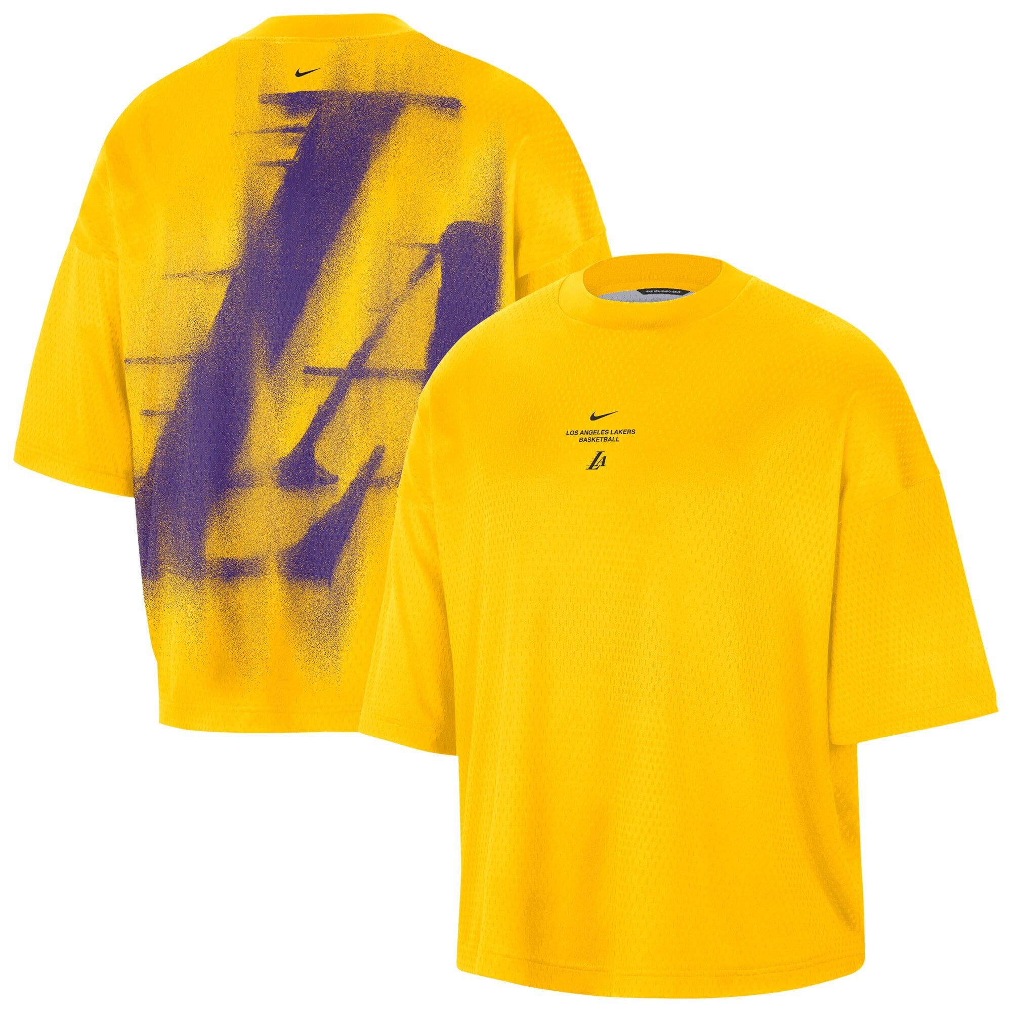 Los Angeles Lakers Nike 2026 Standard Issue Pre-Game Performance Shirt – Herren
