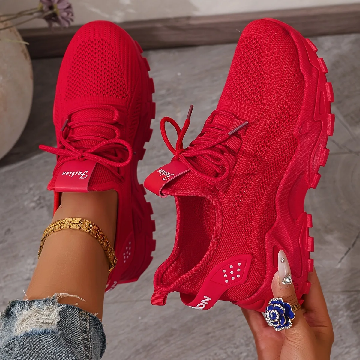 Chaussures pour femmes, chaussures de sport pour femmes 2026, chaussures pour femmes respirantes en maille simple, chaussures de style « Dad Shoes », chaussures de sport décontractées et polyvalentes pour femmes