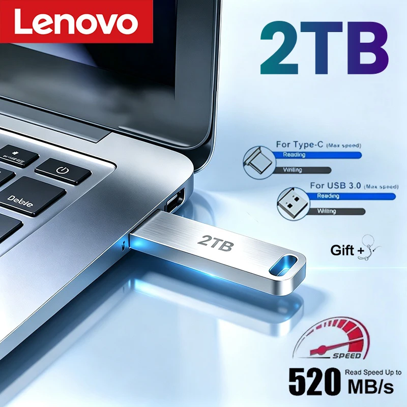Clé USB en métal, adaptateur de clé USB, USB 3.0, 256 Go, 512 Go, haute vitesse, mini clé USB en métal, clé USB 1 To, 2 To, clé USB, nouveau modèle.