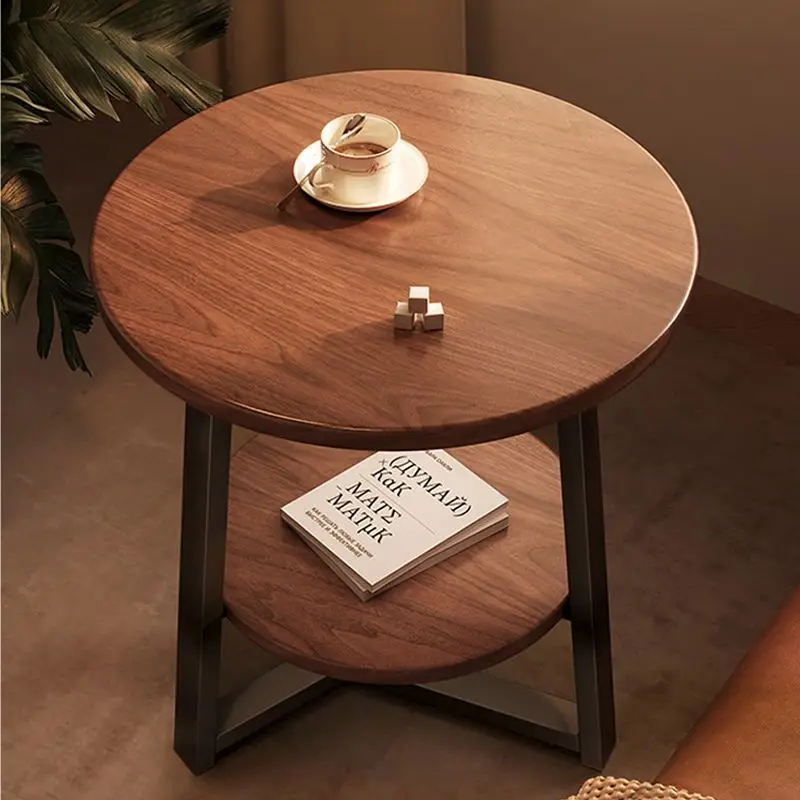 Beistelltisch für Sofa, Wohnzimmer-Couchtisch, kleiner runder Haushaltstisch, Balkontisch, Couchtisch für Wohnzimmer