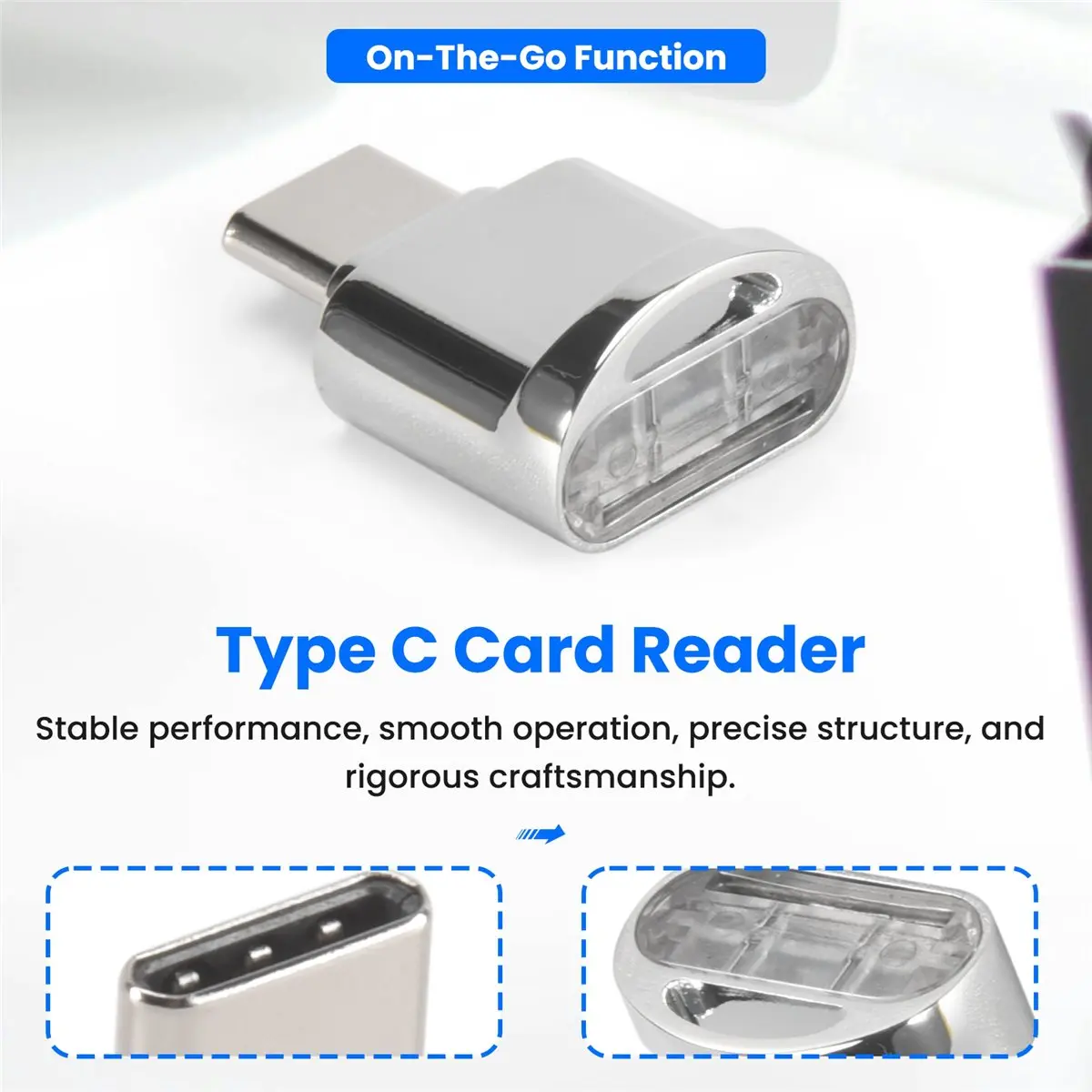 DT162 Neuester USB-C OTG/TF-Kartenleser – MUSST die OTG-Funktion für Android-Telefone unterstützen, B