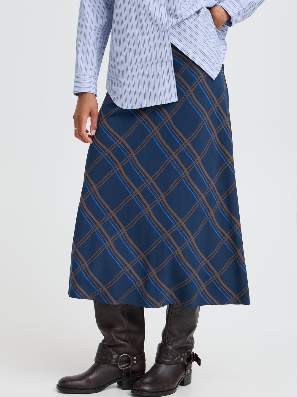 B.Young Casual BYFALL Hohe Taille Damen blau, 36
