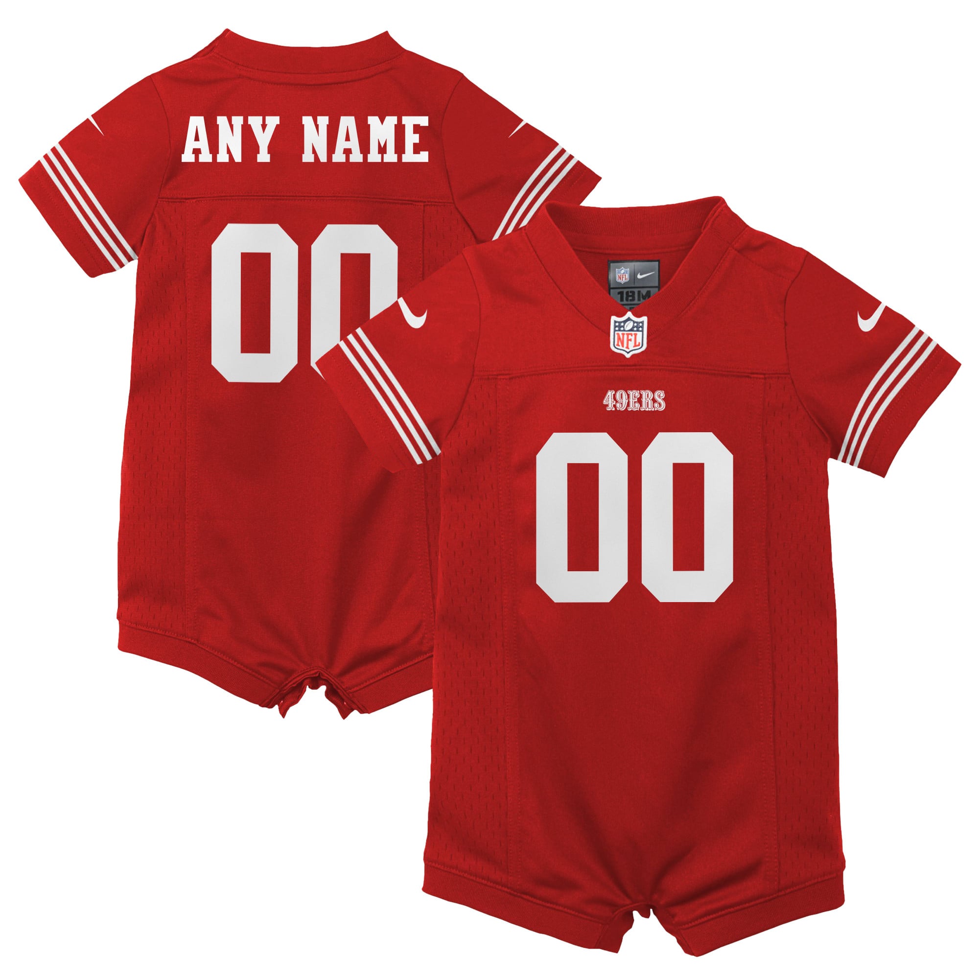 San Francisco 49ers Heim Strampler - Personalisiert - Neugeborenen
