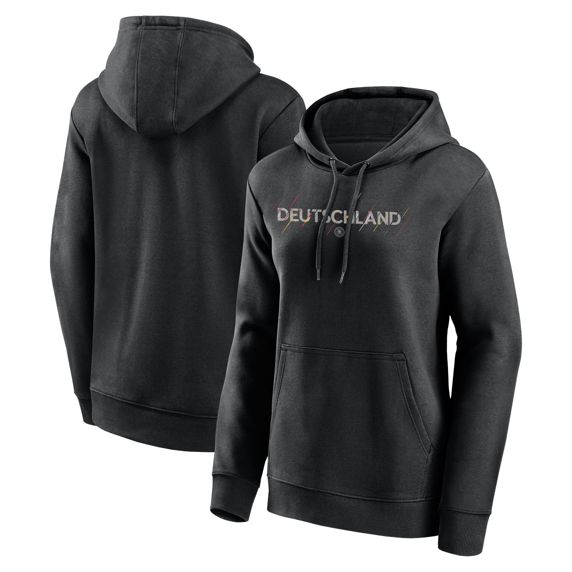 DFB Etch Wordmark Graphic Hoodie – Schwarz – Damen