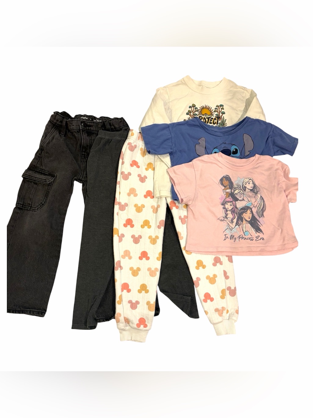 Disney Shirts & Tops | 6 Pieces Of Girls Clothes. Size 5-6, Xs | Color: Blue/Pink | Size: Xs