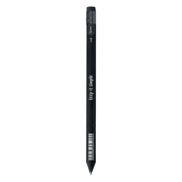 Legami Bleistift mit Radiergummi - Schwarz