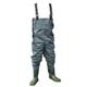 Shakespeare Sigma Nylon Chest Wader, Overalls, Waders, For Wading , Fly Fishing , Hunting , Muck Work, Unisex, Grey/Green, EU 46 | UK 12 |US 13