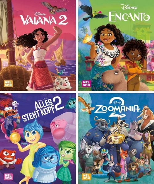 Nelson Mini-Bücher: 4er Disney Mini-Bücher zum Film 1-4, Set von , Nelson, 978-3-8451-3027-9