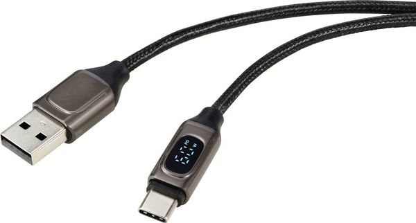 Renkforce USB-Kabel USB 2.0 USB-A Stecker, USB-C® Stecker 2.00 m Silber (metallic) RF-6249502
