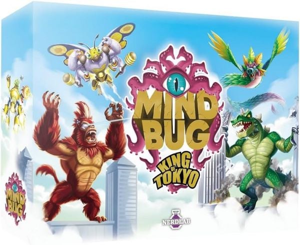 Nerdlab Games NLG41111 - Mindbug x King of Tokyo (EN), Strategy Card Game