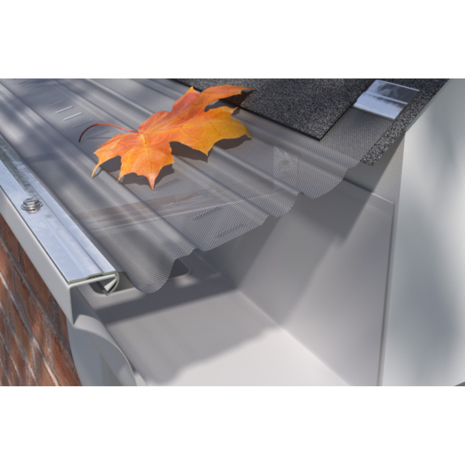 Hydroshield E-Z Flex Gutter Guard Leaf Eliminator 5 inch - Flex Style - Carton of 25 - 4 foot pcs