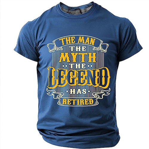 Lustiges Herren-T-Shirt: Der Mann, der Mythos, die Legende ist im Ruhestand