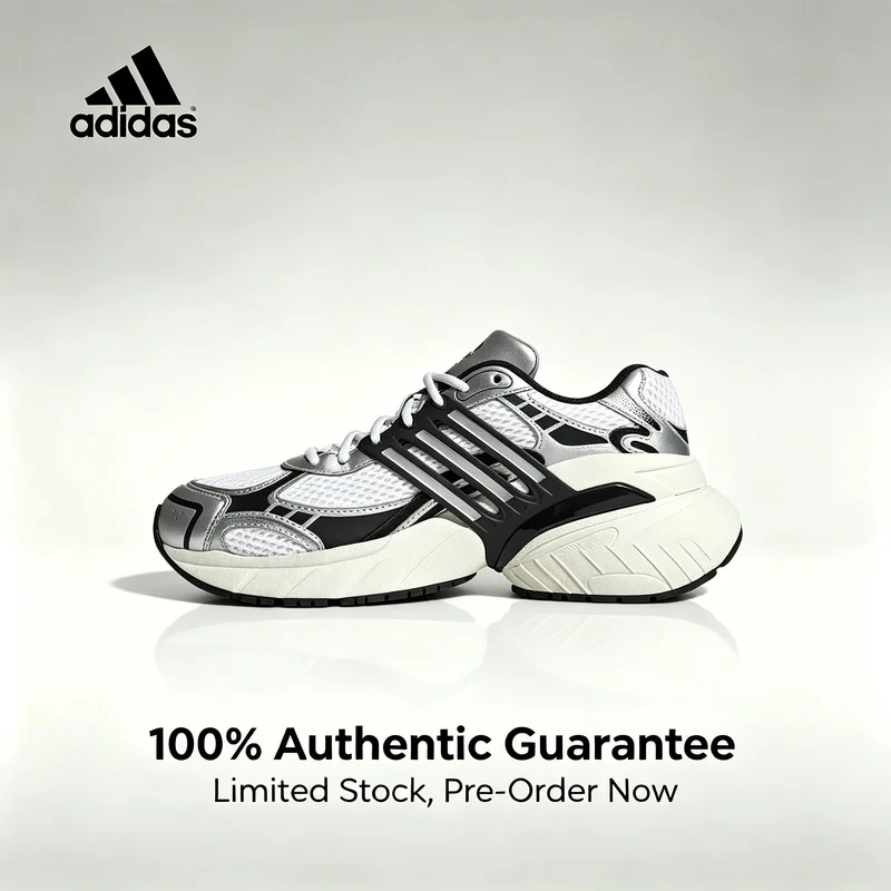 Adidas Originals ADISTAR XLG Bequeme Sport-Klassiker Low-Top Dad-Schuhe Unisex Silber Schwarz IH3381