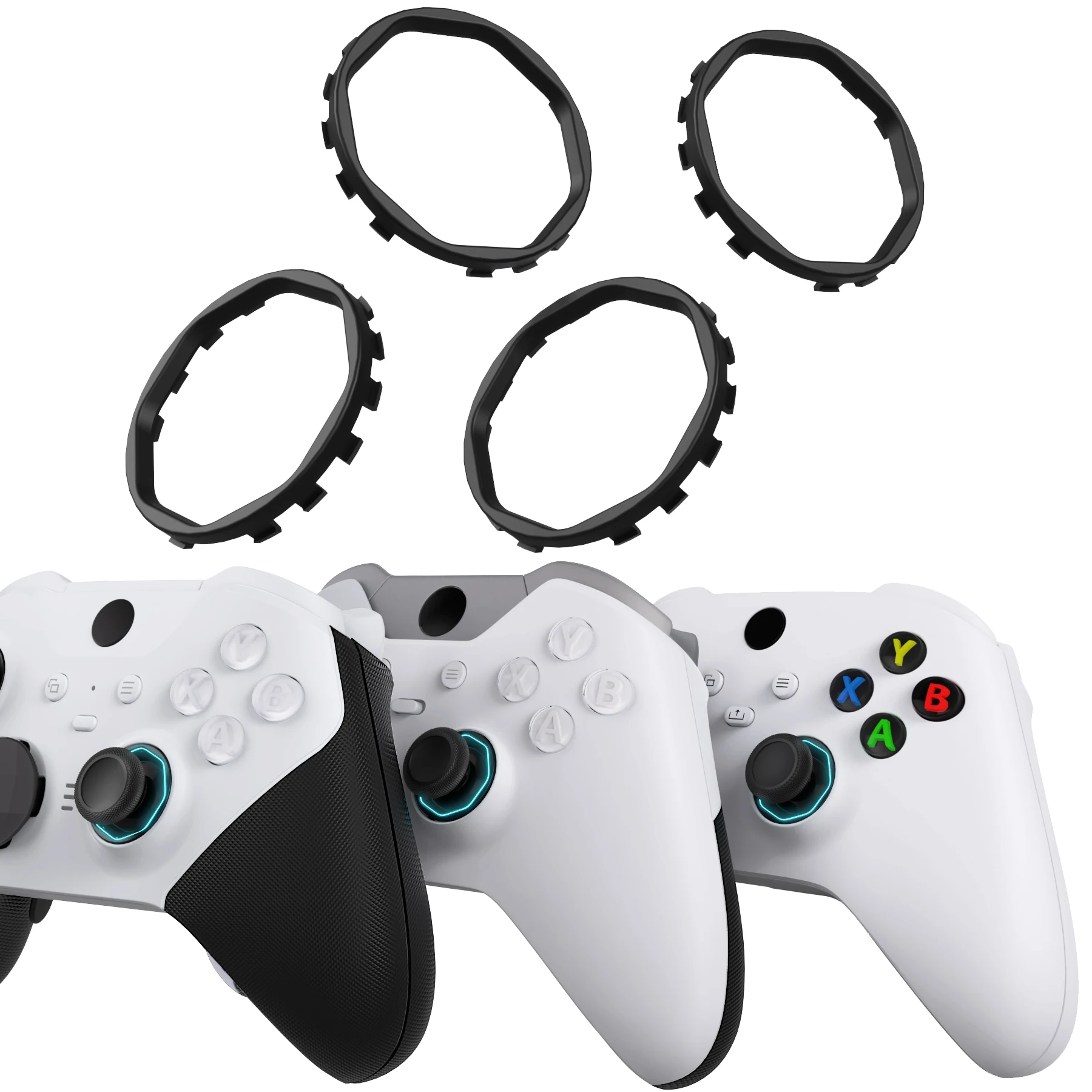 Accent Rings for Xbox Elite Series 2 Core & Elite Series 2 & Xbox Elite, for eXtremeRate ASR Version Shell for Xbox Series X/S
