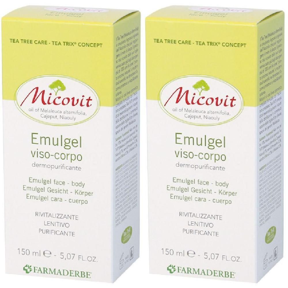 Micovit Emulgel Viso E Corpo 150 Ml 2x150 ml Emulsione