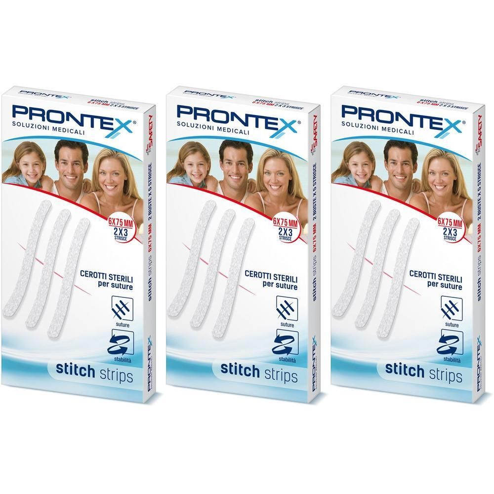Prontex Stitch Strips 6x75mm 3x6 St